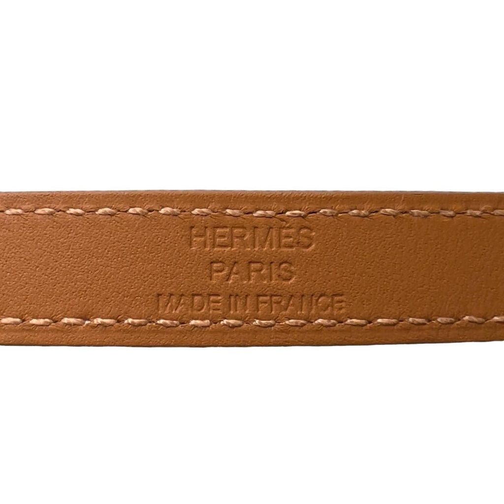 Hermes Kelly Double Tour Veau Swift Craie Gold Bracelet T3 — view 8