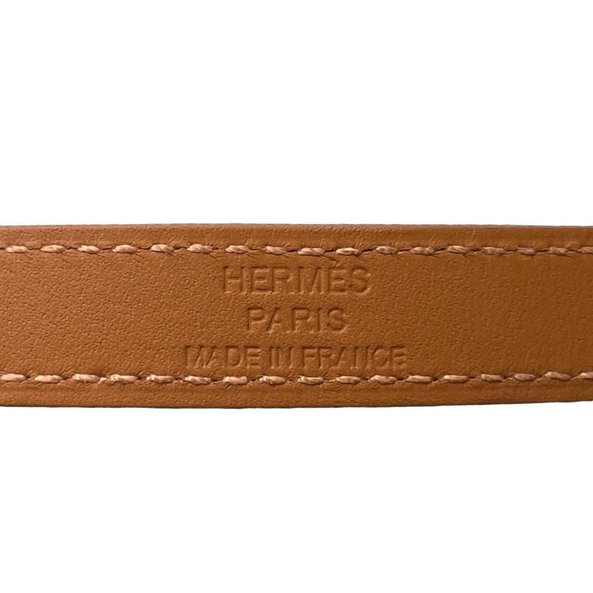 Hermes Kelly Double Tour Veau Swift Craie Gold Bracelet T3 — view 8