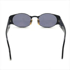 Chanel CC Logo Sunglasses Eyewear Round Black Metal — view 4