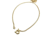 Dior CD Logo Rhinestone Bracelet Gold — view 4