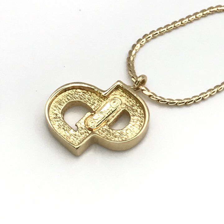 Dior CD Logo Rhinestone Bracelet Gold — view 3