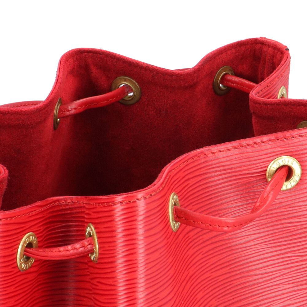 Louis Vuitton Petit Noe Epi Shoulder Bag Red — view 7