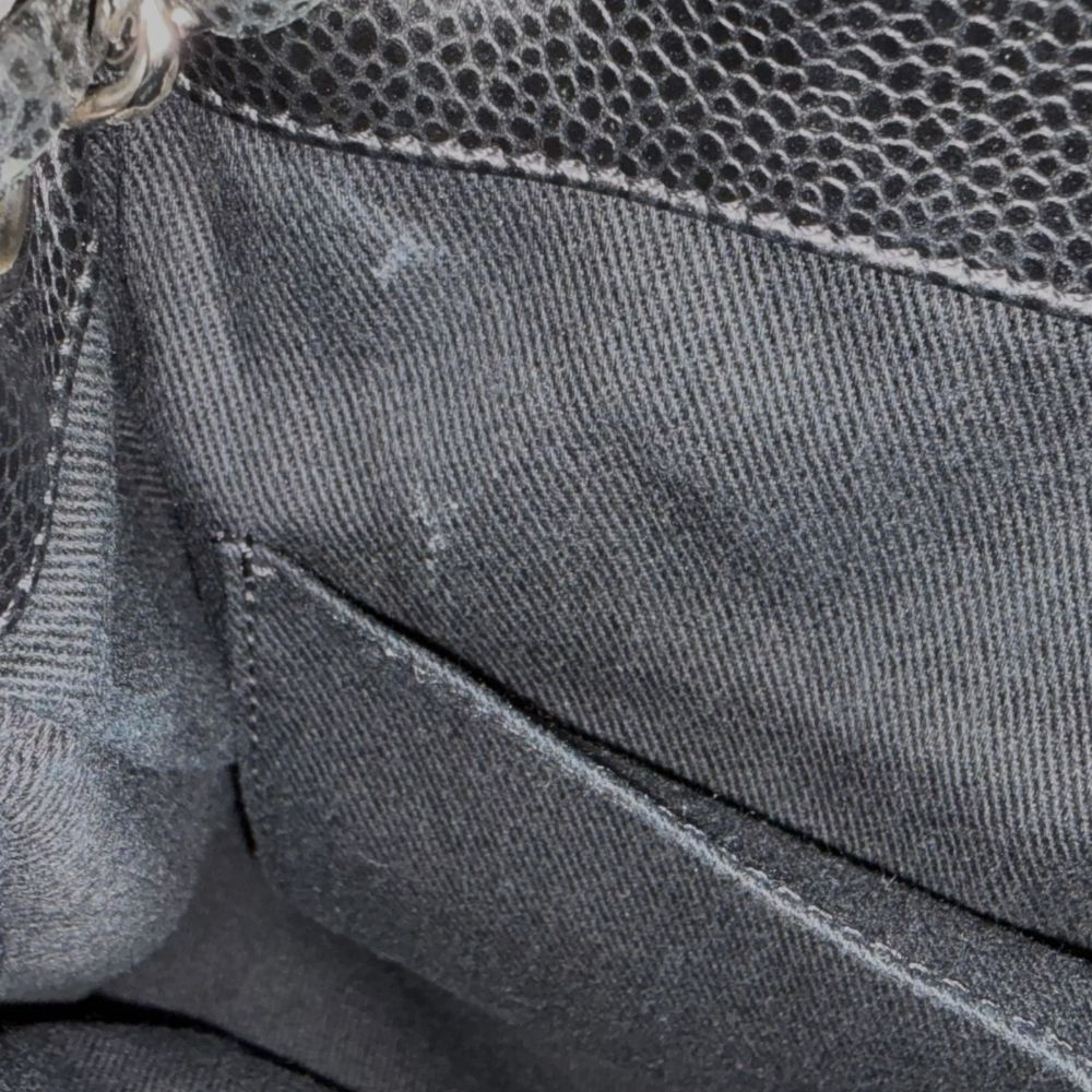 Chanel CC Logo Quilted Tote Bag Caviar Leather Black — view 7