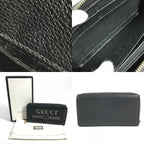 Gucci Wallet Logo GG Leather Black — view 7