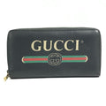 Gucci Wallet Logo GG Leather Black