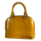 Louis Vuitton Handbag Alma BB Monogram Vernis Jaune Passion Yellow — view 3