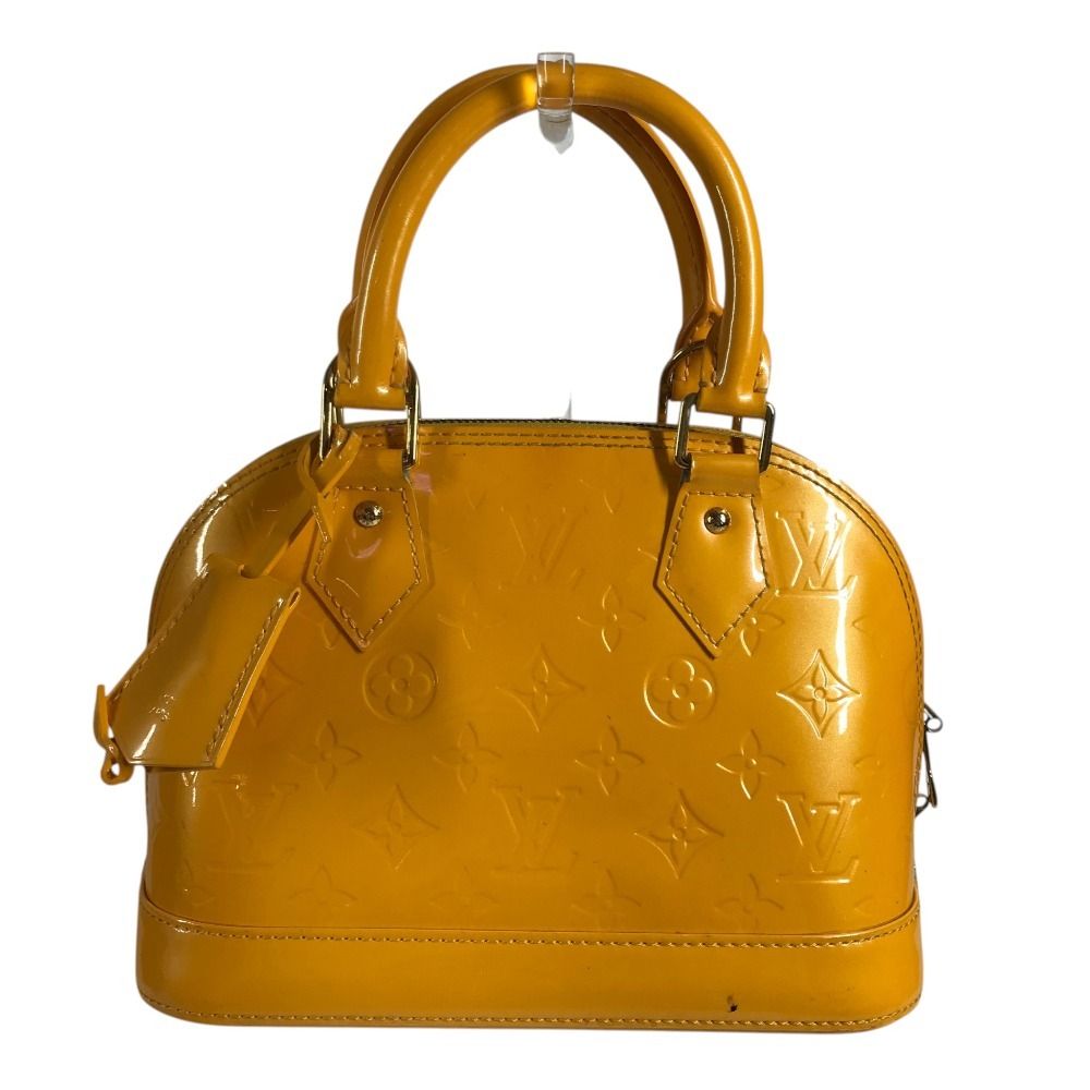 Louis Vuitton Handbag Alma BB Monogram Vernis Jaune Passion Yellow