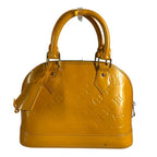 Louis Vuitton Handbag Alma BB Monogram Vernis Jaune Passion Yellow