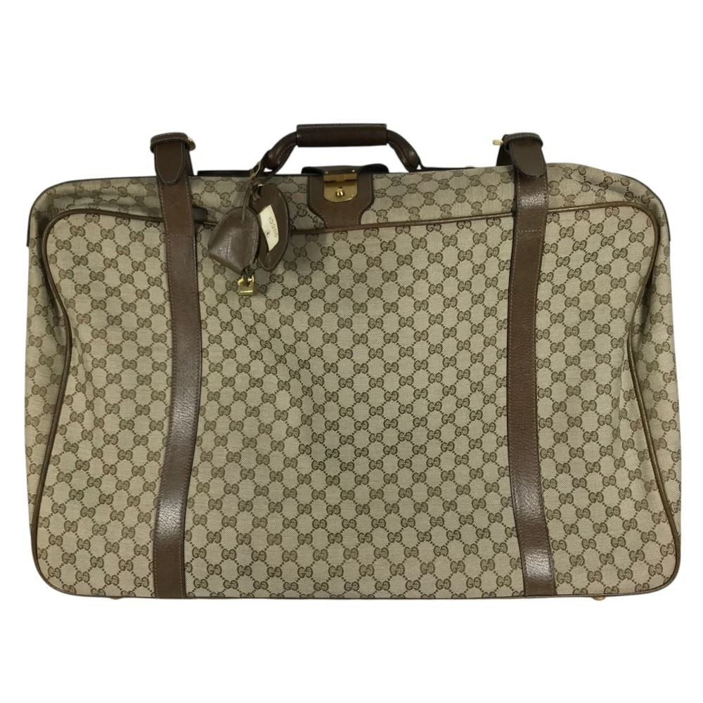 Gucci Boston Bag GG Extra Large Vintage Supreme Canvas Beige