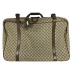 Gucci Boston Bag GG Extra Large Vintage Supreme Canvas Beige