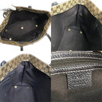 Gucci Shoulder Bag Logo Studs GG Crystal Leather Beige — view 8
