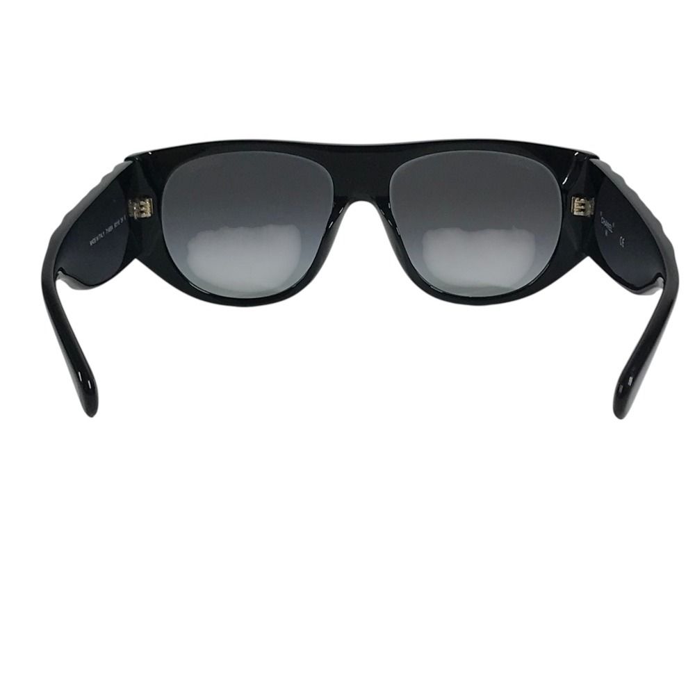Chanel Sunglasses Logo CC Quilted Acetate Black Eyewear — view 4