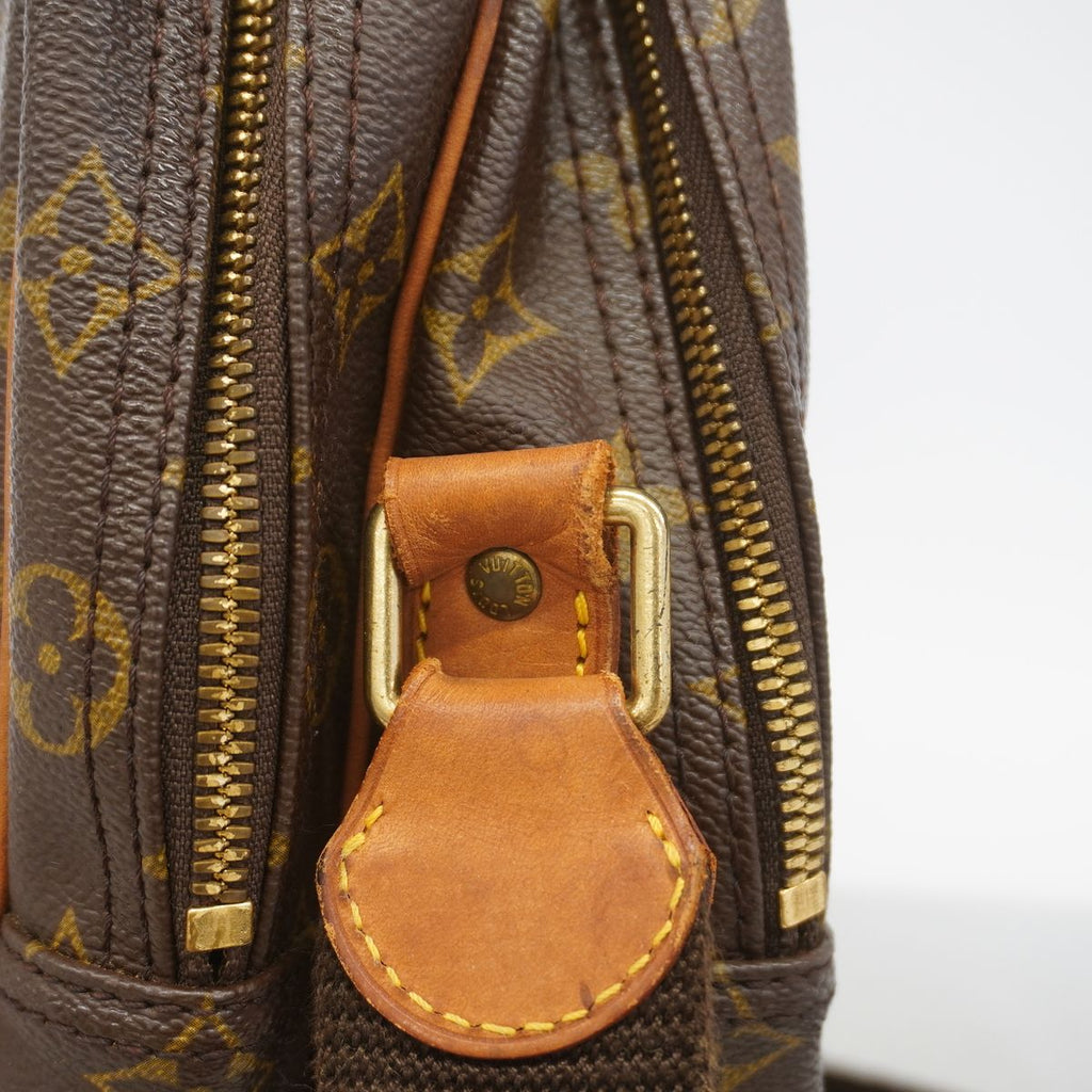 Louis Vuitton Shoulder Bag Monogram Reporter GM Brown — view 8