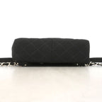 Chanel Backpack Quilted Cotton Black Silver — view 3