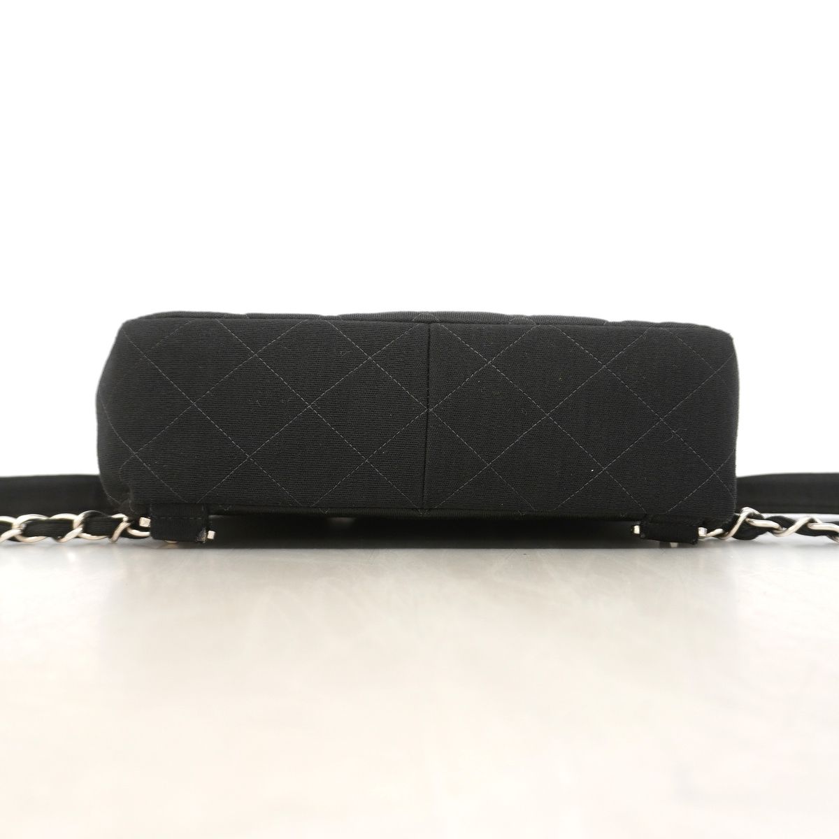 Chanel Backpack Quilted Cotton Black Silver — view 3
