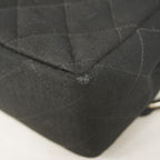 Chanel Backpack Quilted Cotton Black Silver — view 7