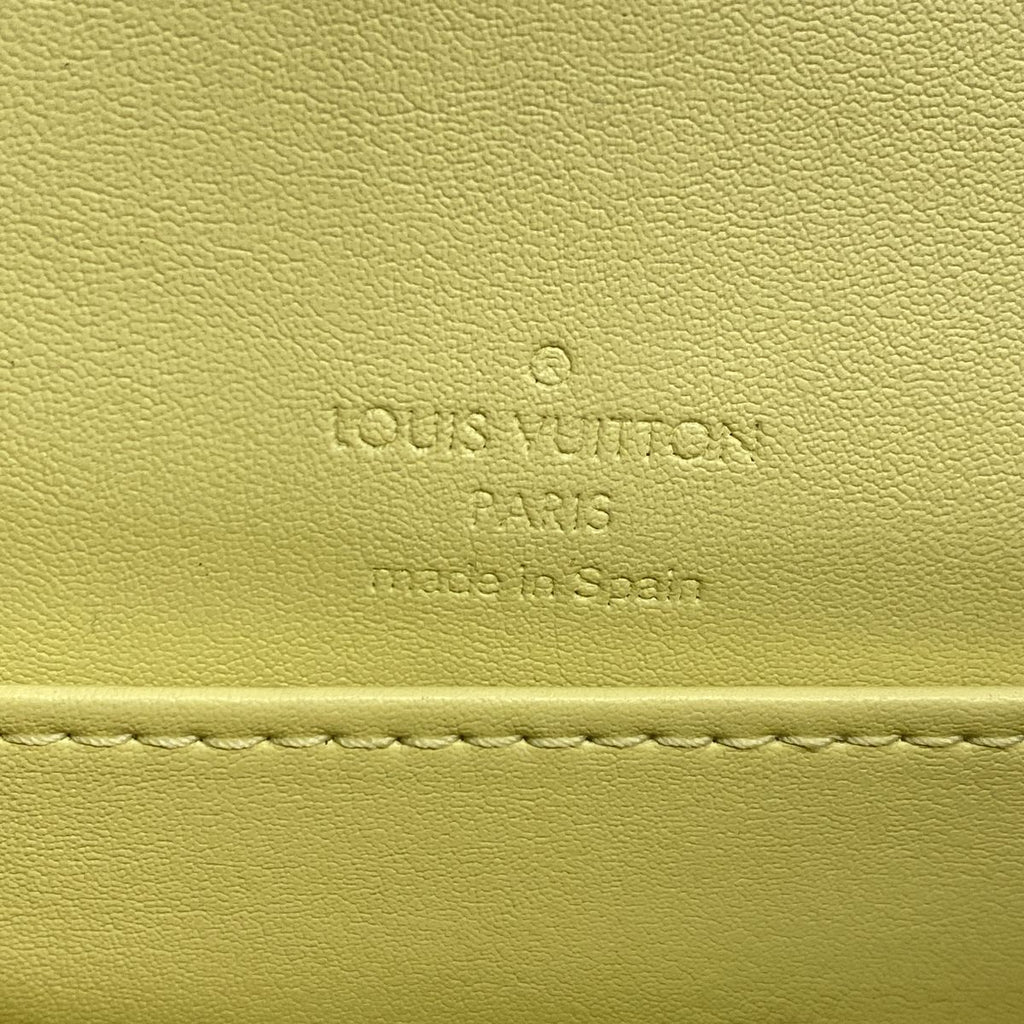 Louis Vuitton Shoulder Bag Vernis Thompson Street Lime Yellow — view 5