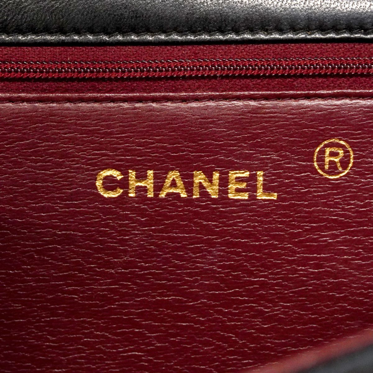 Chanel Shoulder Bag Quilted Lambskin Black Gold — view 5