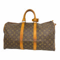 Louis Vuitton Boston Bag Monogram Keepall 45 Brown