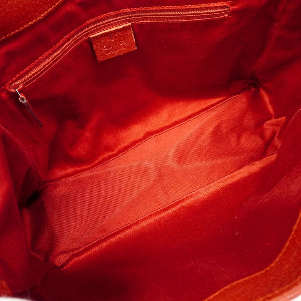 Gucci Tote Bag GG Canvas Red Silver — view 4