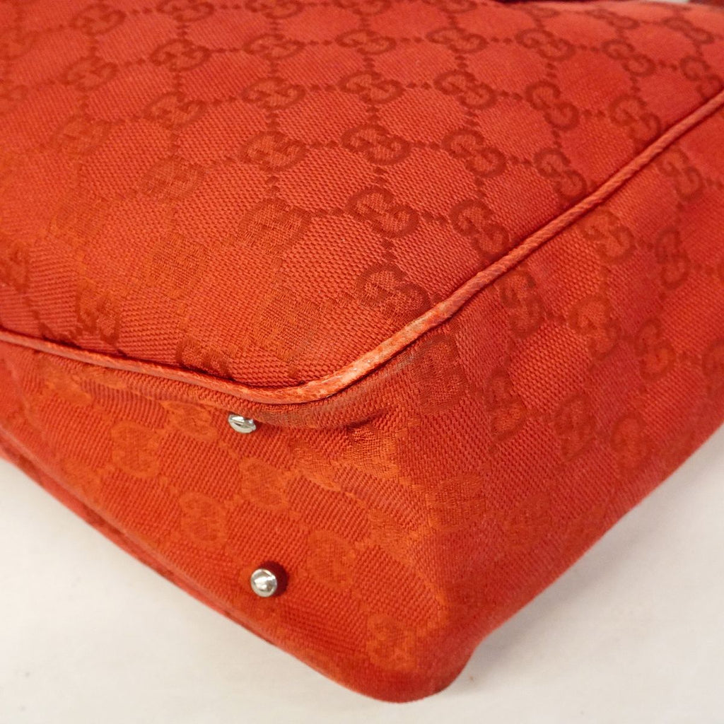 Gucci Tote Bag GG Canvas Red Silver — view 6