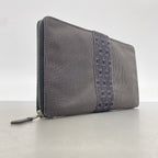 Hermes Wallet Herline Perth GM Nylon Gray Silver — view 2