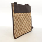 Gucci Shoulder Bag GG Canvas Beige Brown Silver — view 2