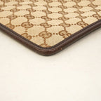 Gucci Shoulder Bag GG Canvas Beige Brown Silver — view 6