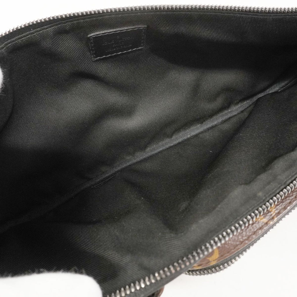 Louis Vuitton Belt Bag Monogram Macassar Christopher Brown Black — view 4