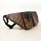 Louis Vuitton Belt Bag Monogram Macassar Christopher Brown Black — view 2