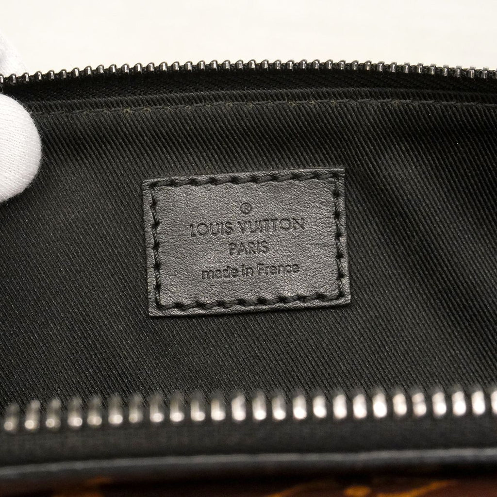 Louis Vuitton Belt Bag Monogram Macassar Christopher Brown Black — view 5
