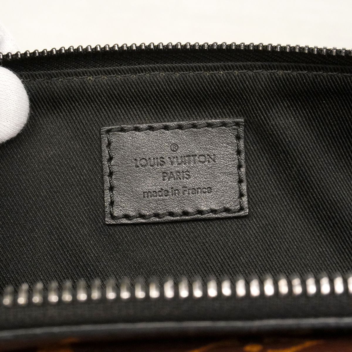 Louis Vuitton Belt Bag Monogram Macassar Christopher Brown Black — view 5