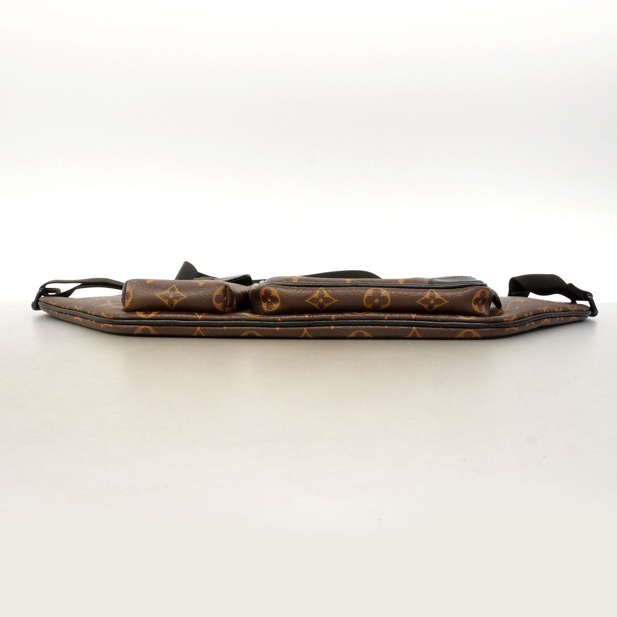 Louis Vuitton Belt Bag Monogram Macassar Christopher Brown Black — view 3