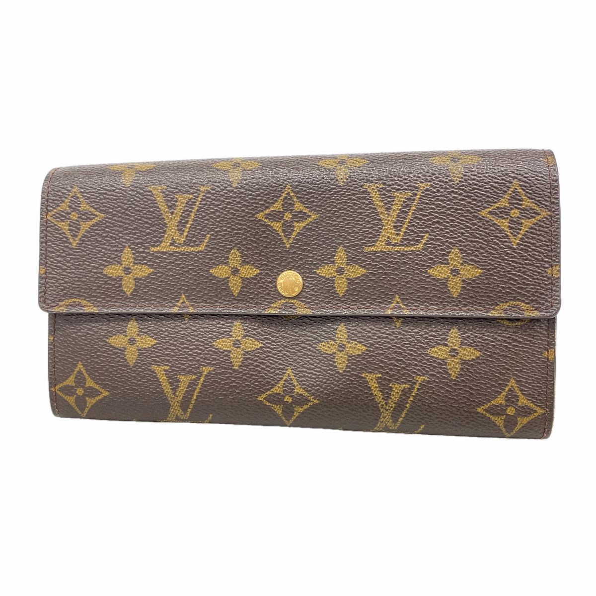 Louis Vuitton Wallet Monogram Pochette Porte Monnaie Credit Brown