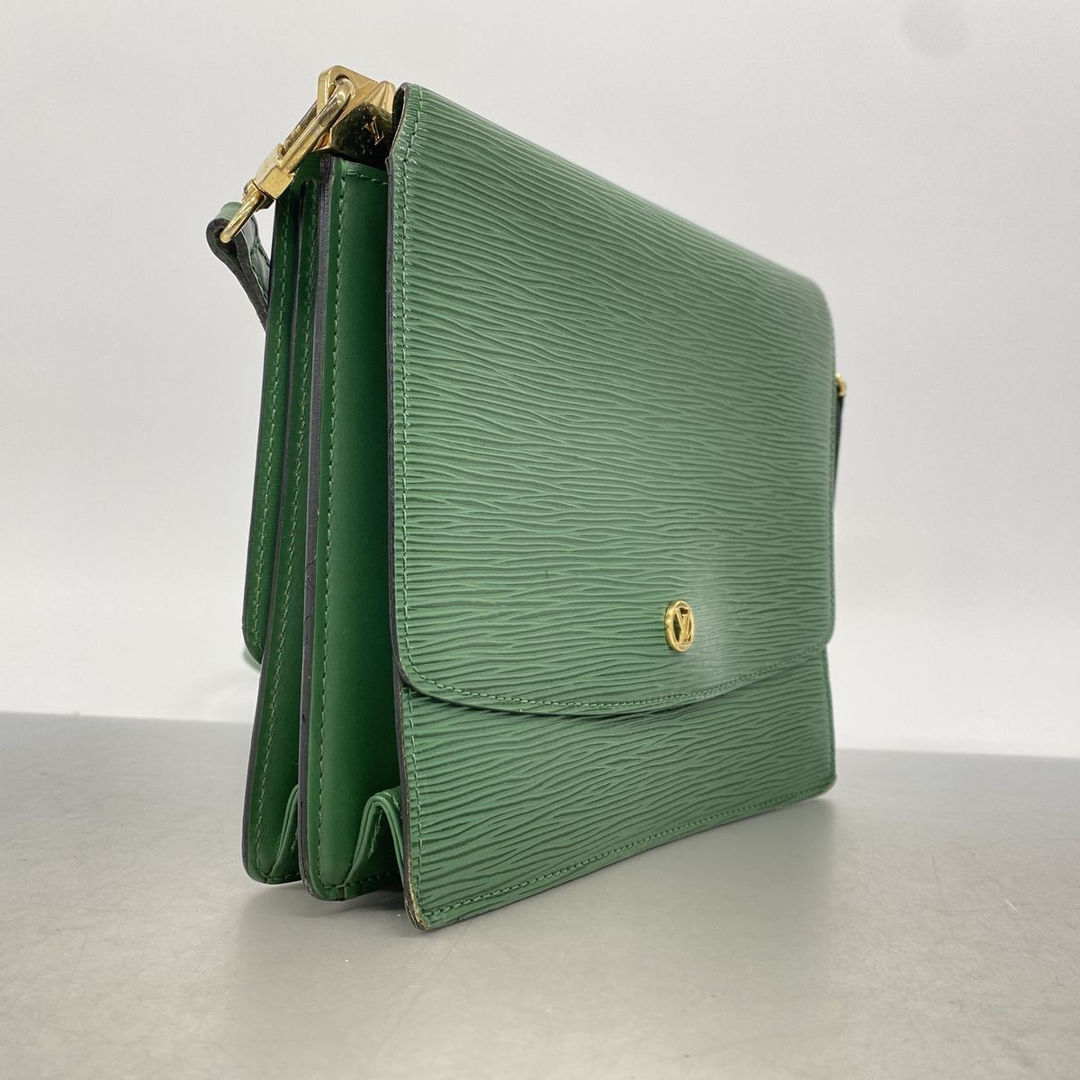 Louis Vuitton Shoulder Bag Epi Grenelle Borneo Green — view 2