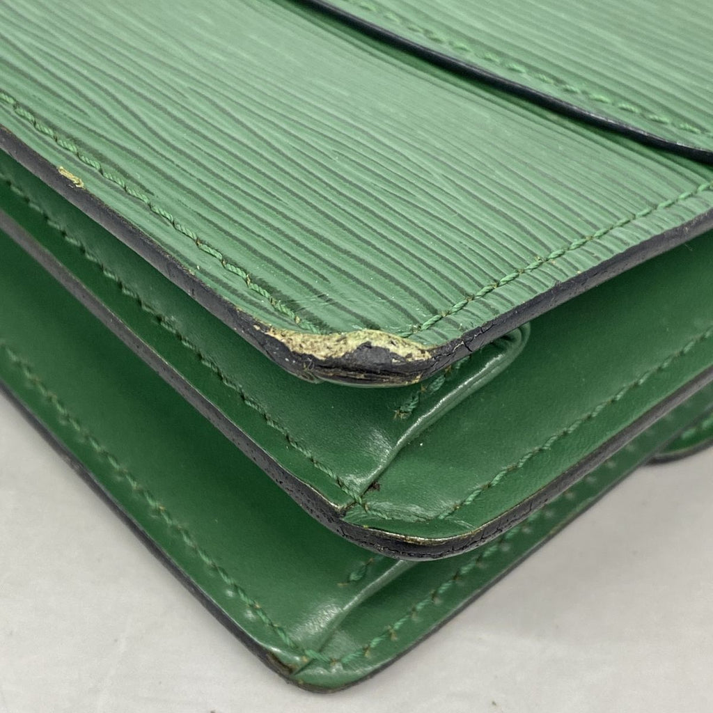 Louis Vuitton Shoulder Bag Epi Grenelle Borneo Green — view 7