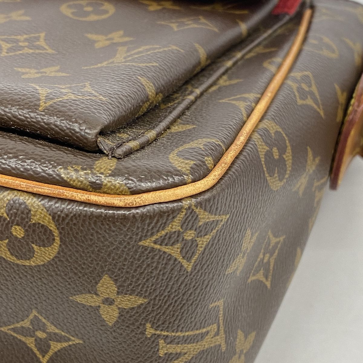 Louis Vuitton Shoulder Bag Monogram Viva-Cite GM Brown — view 6