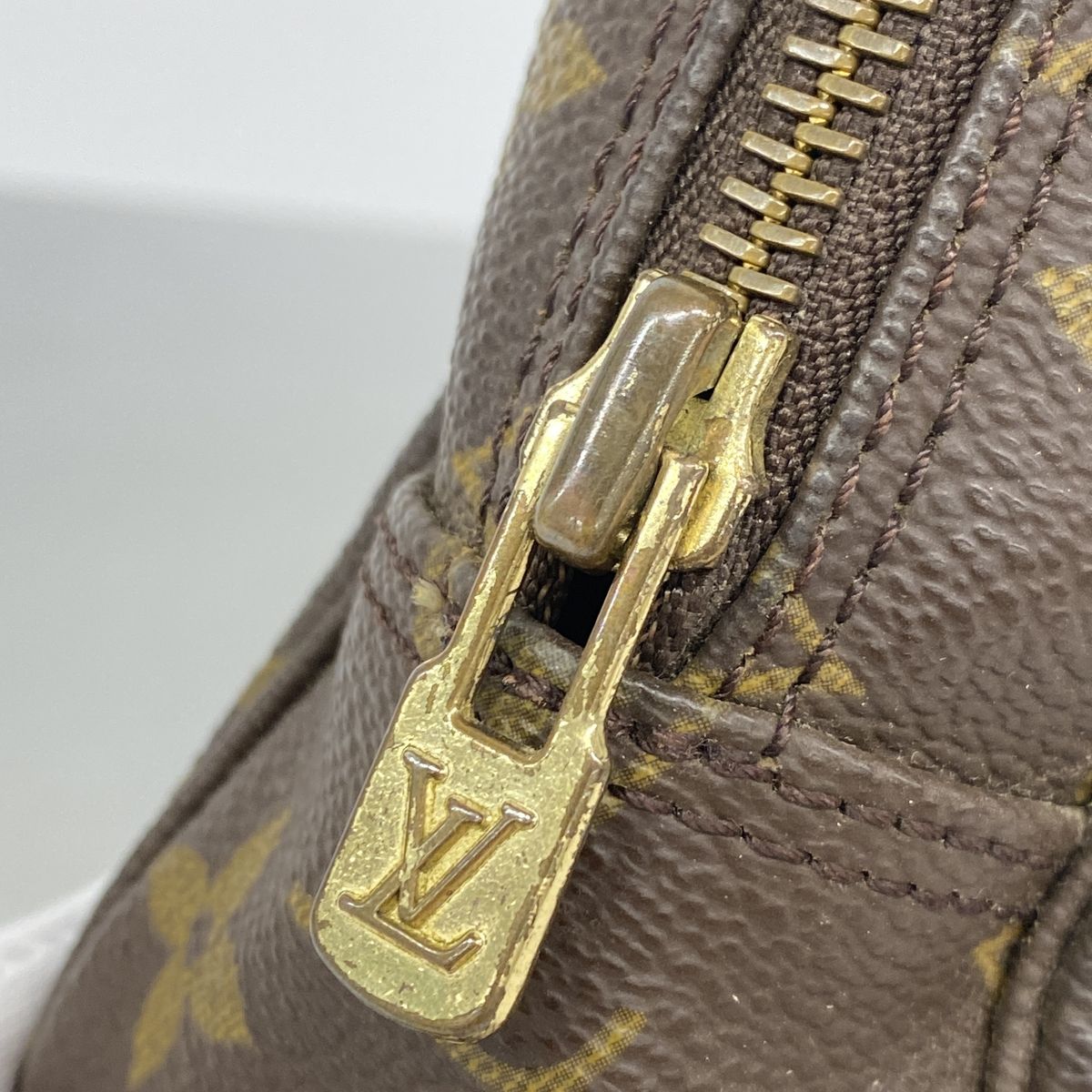 Louis Vuitton Pouch Monogram Trousse Twillet 23 Brown — view 8