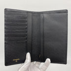 Chanel Wallet Coco Buttons Leather Black Gold — view 3