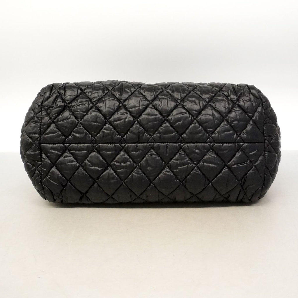 Chanel Tote Bag Coco Cocoon Nylon Black Silver — view 3