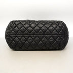 Chanel Tote Bag Coco Cocoon Nylon Black Silver — view 3