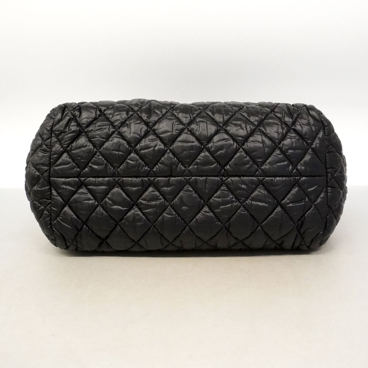 Chanel Tote Bag Coco Cocoon Nylon Black Silver — view 3