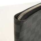 Louis Vuitton Wallet Damier Graphite Zippy Vertical Black Gray — view 7