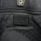 Gucci Tote Bag Sherry Line Leather Black Silver — view 5