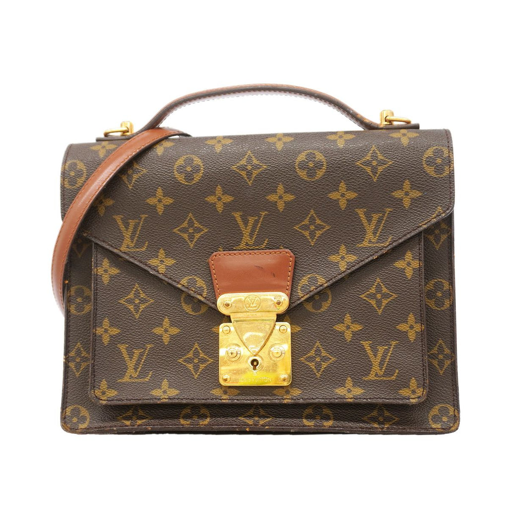 Louis Vuitton Handbag Monogram Monceau 26 Brown 2-Way Bag