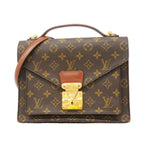 Louis Vuitton Handbag Monogram Monceau 26 Brown 2-Way Bag