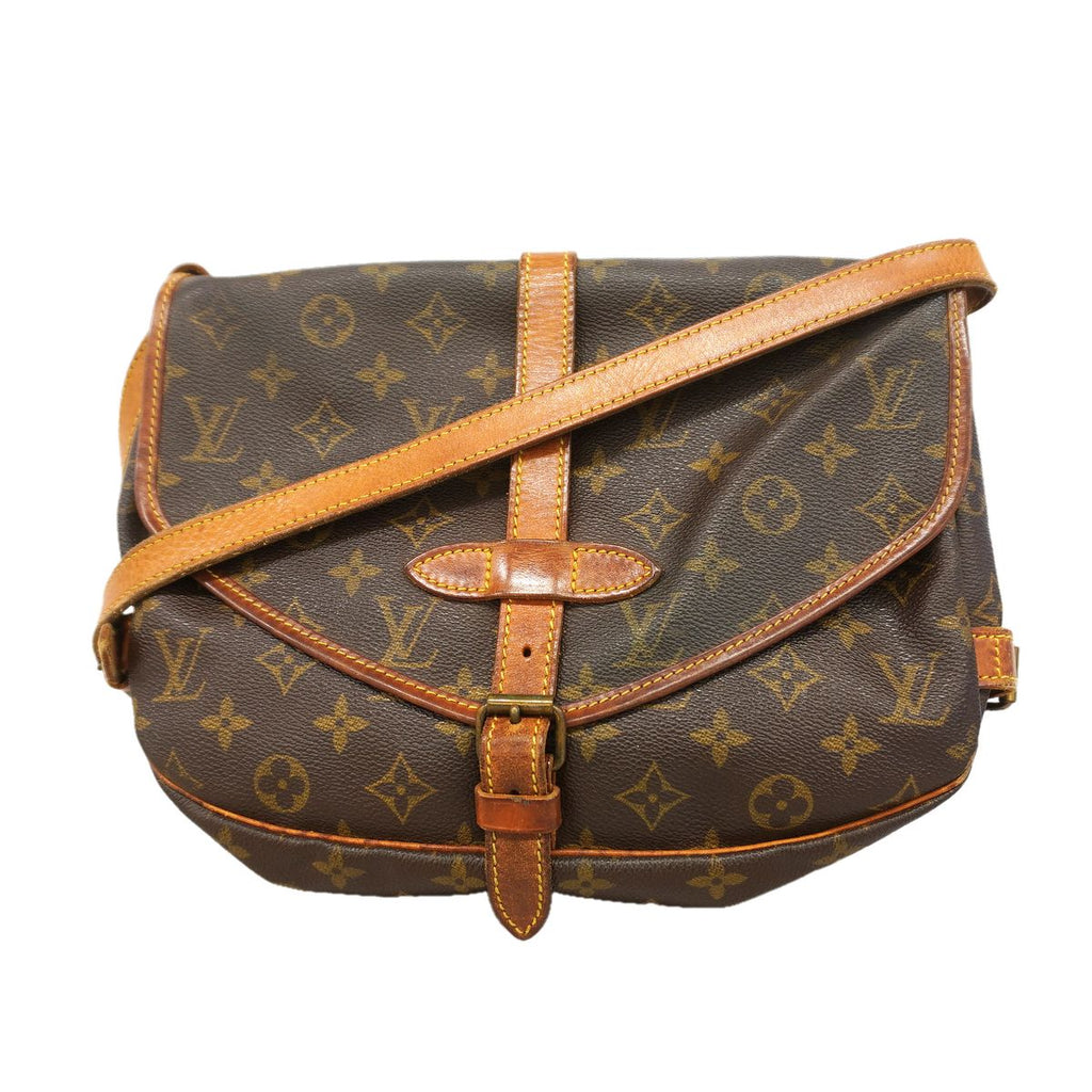 Louis Vuitton Shoulder Bag Monogram Saumur 30 Brown
