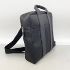 Hermes Backpack Sac a Dos Acapulco Toile Chevron Black Silver — view 2