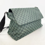 Gucci Shoulder Bag GG Canvas Green Gold — view 2