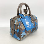 Gucci Handbag GG Camouflage Brown Blue Silver 2-Way Bag — view 2